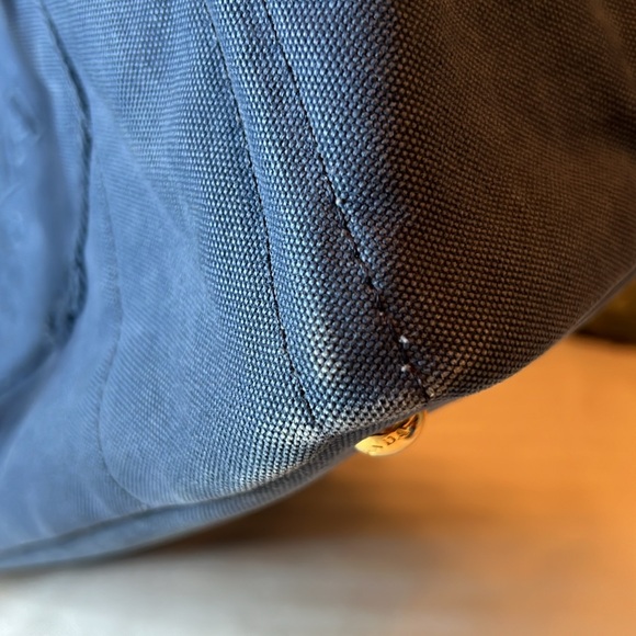 PRADA Blue Denim Large Canapa Tote Bag | EUC - Picture 8 of 11